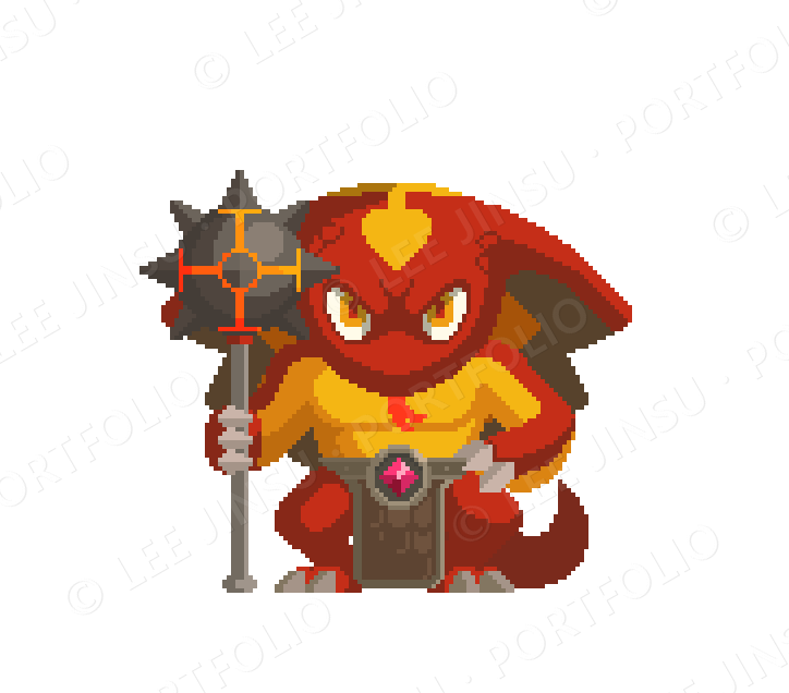 monster snakewarrior idle