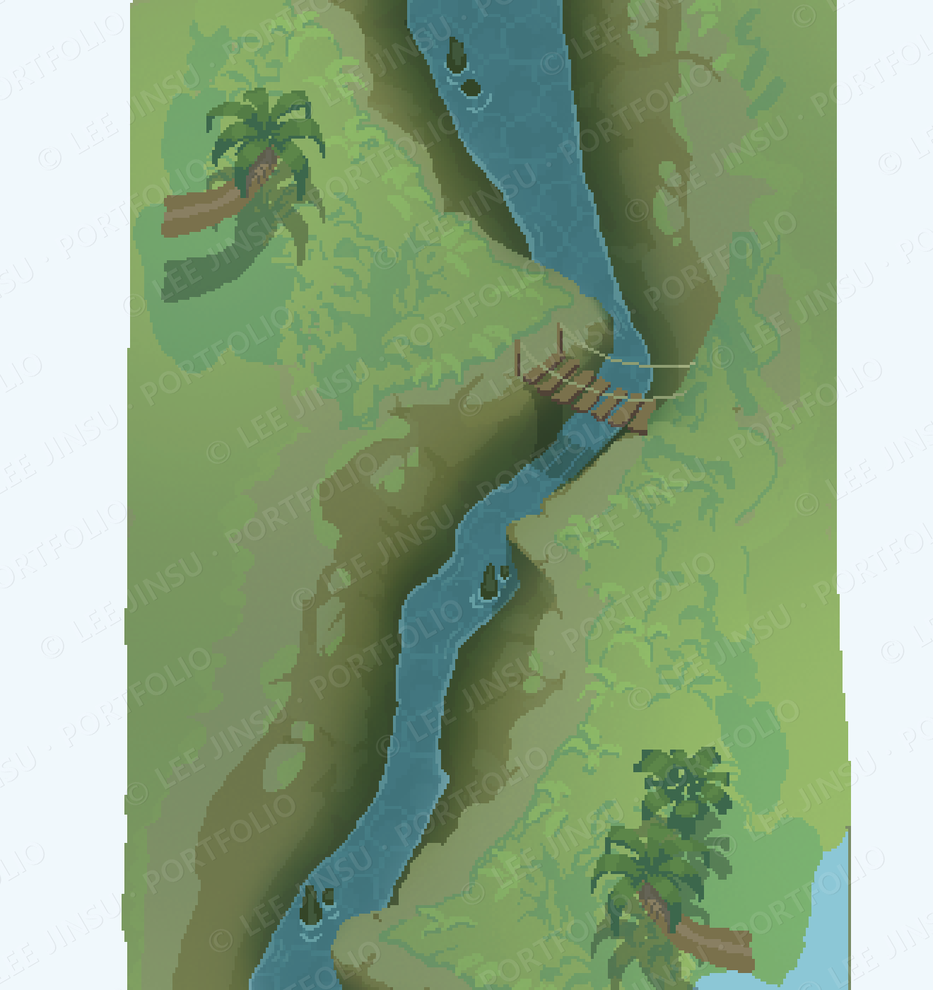 Background rainforest2 cliff