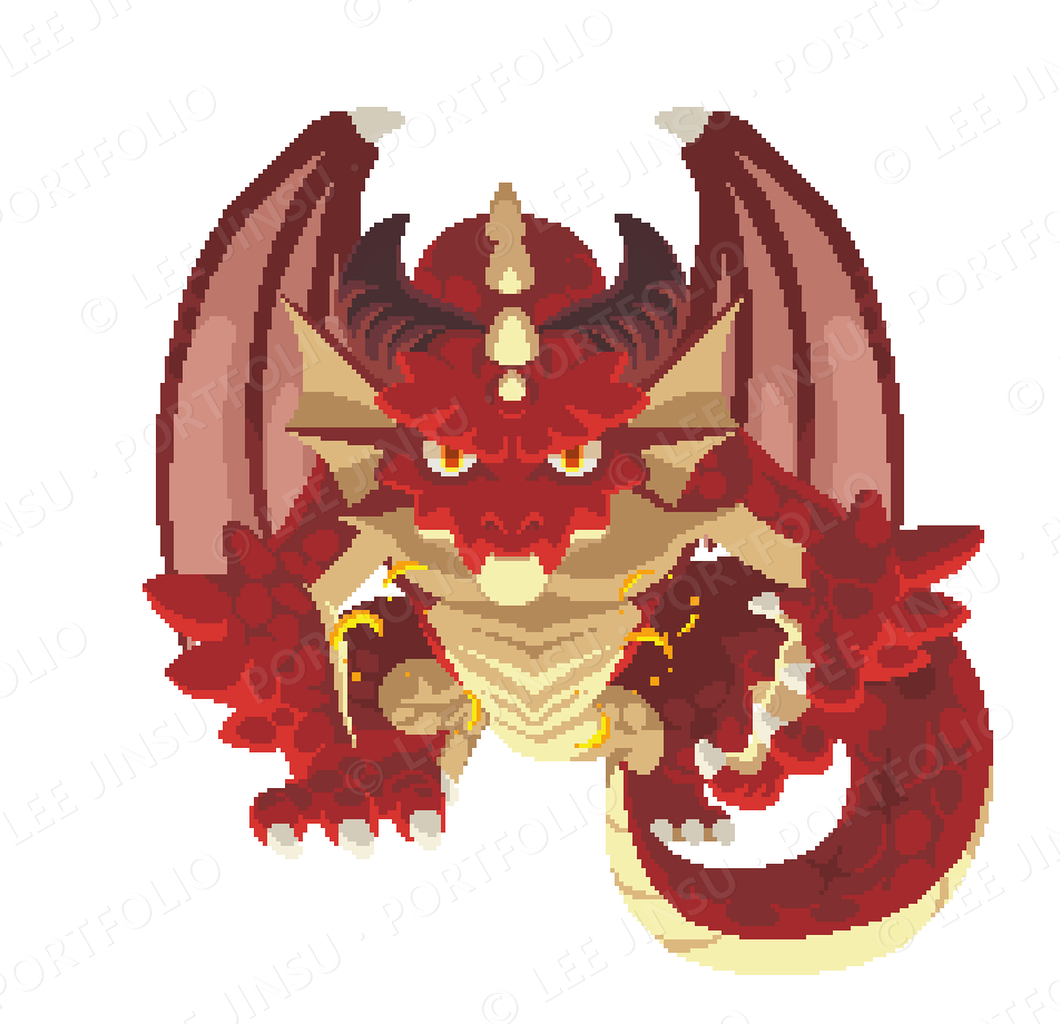 monster firedragon idle