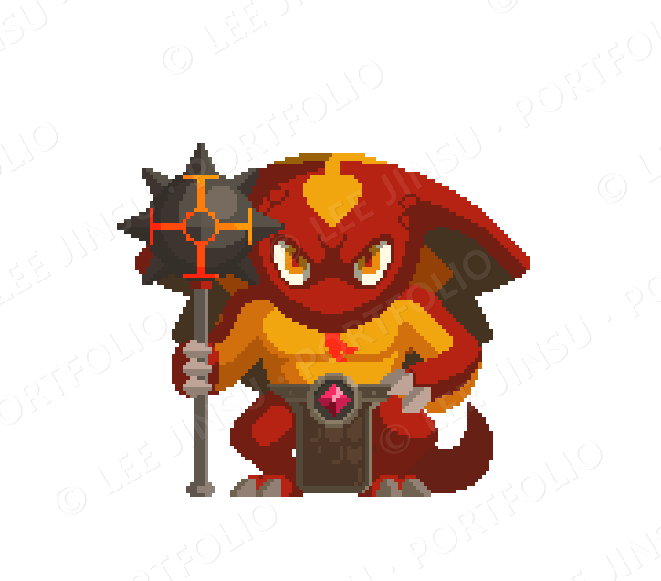 monster snakewarrior idle